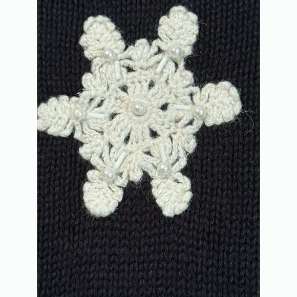 Brooks Brothers Women Ugly Christmas Sweater Vest Sz Large Holiday Snowman Tree - Picture 7 of 10